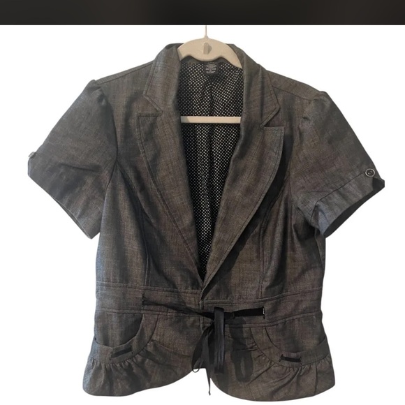 Maurices Black Shiny Chambray Top Size XL - Picture 1 of 1